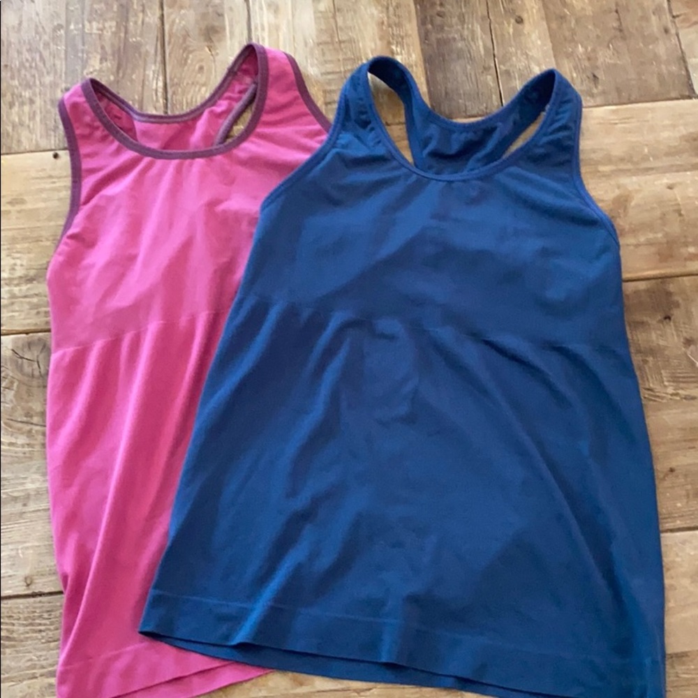 2 Patagonia Racerback Built-in Bra Tank Tops